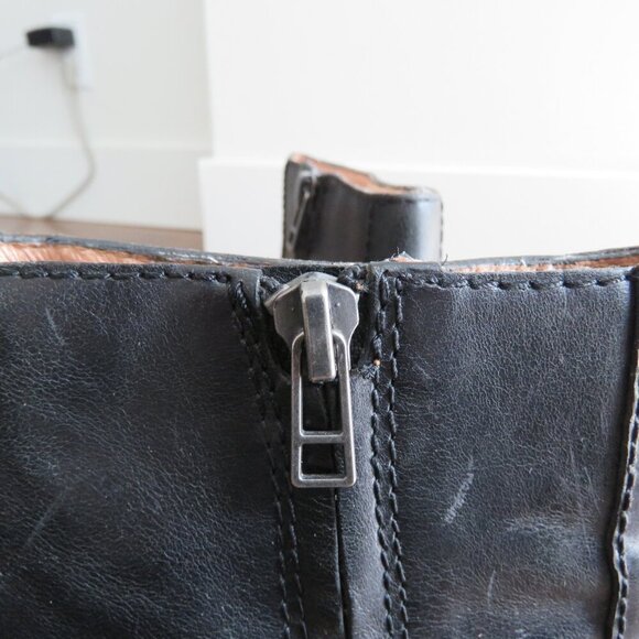 MADEWELL The Sutton Ankle Boots in Black Leather Minimalist Classic - Size US 8 - Picture 13 of 14